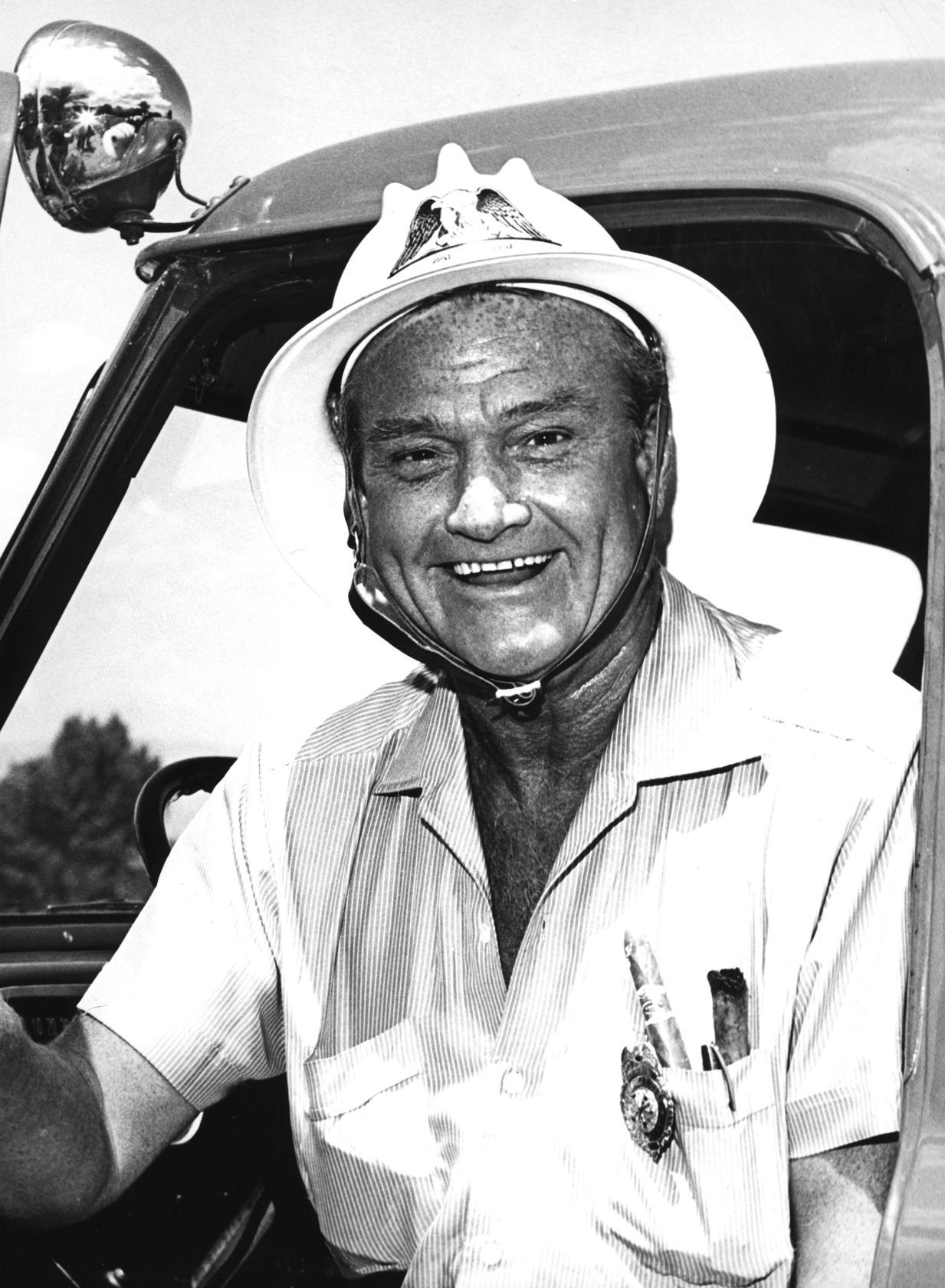 Honorary fire chief of Cathedral City, California, Red Skelton